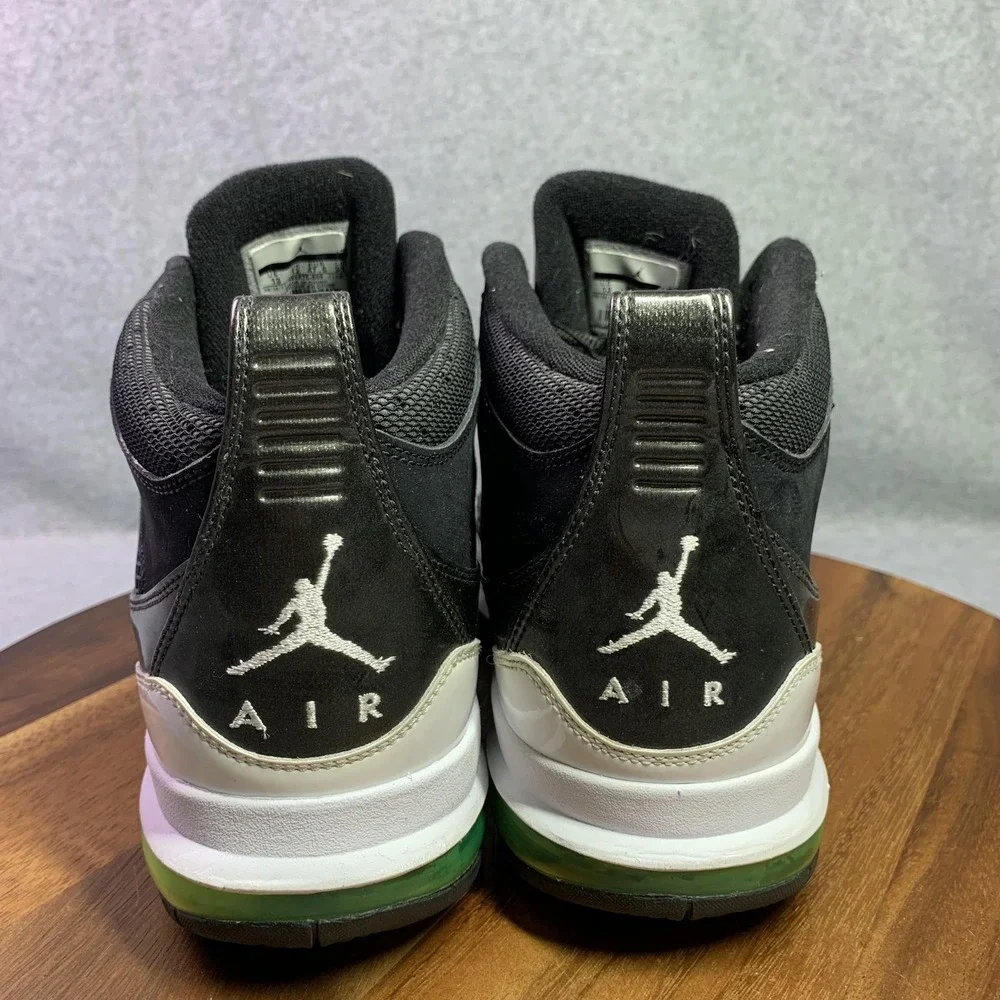 Jordan Sneaker Men 13 Flight 9 Max RST 'Black Action Green' RARE Basketball Shoe